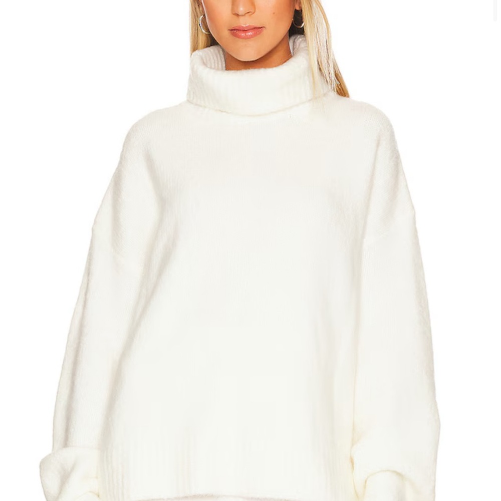 REVOLVE Cream Turtleneck Sweater